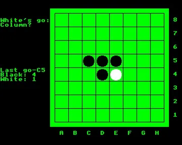 Reversi vB1.1 (1983)(Beebug)[REVERSI] screen shot game playing